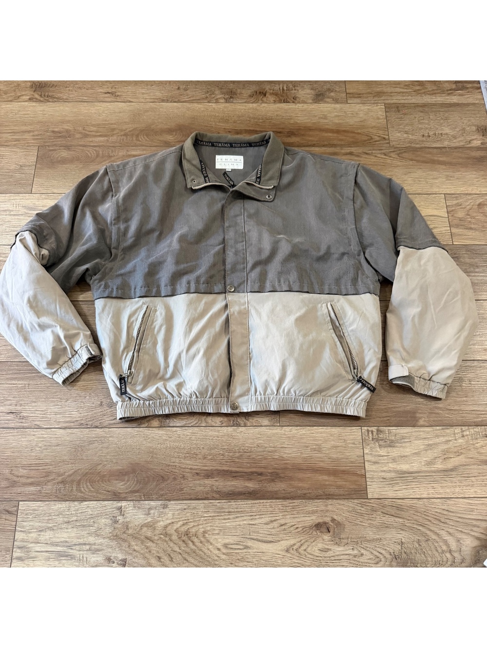 Vintage Tehama Clint XL Two-Tone Windbreaker Jacket
